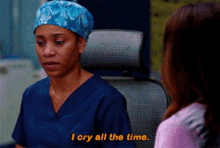 greys anatomy maggie pierce i cry all the time cry crying