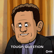 Tough Question Made My Brain Spring A Leak GIF - Tough Question Made My Brain Spring A Leak Our Cartoon President GIFs