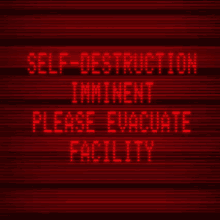 Self Destruction Imminent Please Evacuate GIF - Self Destruction Imminent Please Evacuate GIFs