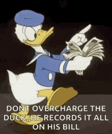 its payday money donald duck records it all