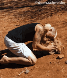 kissing a lion dean schneider dean schneider vlogs playing with a lion affection
