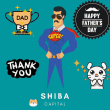 Shiba Capital Happy Fathers Day GIF - Shiba Capital Happy Fathers Day Happy Father Day GIFs