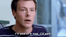 Glee Finn Hudson GIF - Glee Finn Hudson Ill Pee In A Cup GIFs
