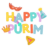 Happy Purim Chag Purim Sticker - Happy Purim Chag Purim חגפוריםשמח Stickers