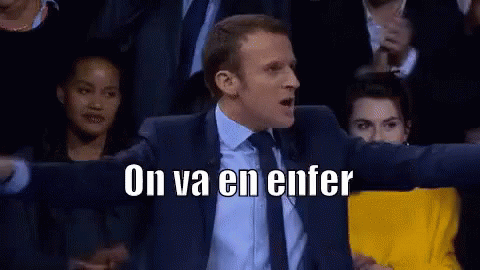 On Va En Enfer Ensemble Macron GIF - Macron President France - Discover &  Share GIFs