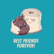 Best Friends Forever GIF - Best Friends Forever Poop Toilet Paper GIFs