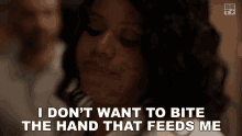 I Dont Want To Bite The Hand That Feeds Me Marie GIF - I Dont Want To Bite The Hand That Feeds Me Marie Twenties GIFs