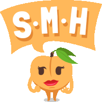 Smh Peach Life Sticker - Smh Peach Life Joypixels Stickers