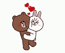 Love You Kisses GIF - Love You Kisses Brown And Cony GIFs