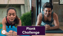 Plank Challenge Tanie Brar GIF - Plank Challenge Tanie Brar Anya Singh GIFs