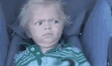 Crazy Look Scares Baby GIF - Crazy Look Shocked Scared GIFs