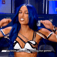 Sasha Banks You Know GIF - Sasha Banks You Know Im So Done Playing Your Games GIFs