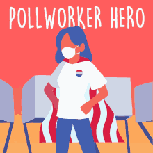 Pollworker Hero Poll Worker GIF - Pollworker Hero Poll Worker Work The Polls GIFs