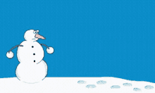 ералаш снеговик снег зима жизнь тлен провал GIF - Eralash Shegovik Snowman GIFs