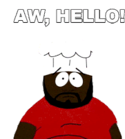 Aw Hello Chef Sticker - Aw Hello Chef South Park Stickers