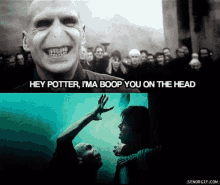 Harry Potter Boop GIF - Harry Potter Boop Voldemort GIFs