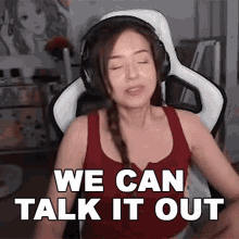 We Can Talk It Out Imane Anys GIF - We Can Talk It Out Imane Anys Pokimane GIFs