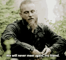 Ragnar Lothbrok Vikings GIF - Ragnar Lothbrok Vikings We Will Never Meet Again GIFs