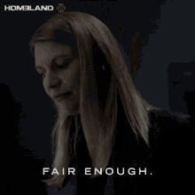 Fair Enough Carrie Mathison GIF - Fair Enough Carrie Mathison Claire Danes GIFs