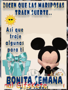 beautiful week have a great week greeting mickey mouse sun