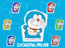 Doraemon Dancing GIF - Doraemon Dancing Many Doraemon GIFs