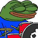 Drummer Pepe Sticker - Drummer Pepe Pepe The Frog Stickers