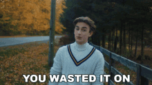 You Wasted It On Johnny Orlando GIF - You Wasted It On Johnny Orlando Adelaide Song GIFs