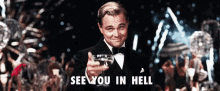 Hell Cheers GIF - Hell Cheers Great Gatsby GIFs