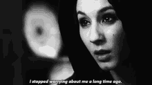 I Stopped Worrying About Me A Long Time Ago GIF - Pll Pretty Little Liars Troian Bellisario GIFs