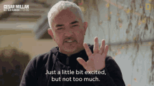 Just A Little Bit Excited But Not Too Much Cesar Millan GIF - Just A Little Bit Excited But Not Too Much Cesar Millan Cesar Millan Better Human Better Dog GIFs