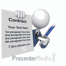Man Sign GIF - Man Sign Contract GIFs