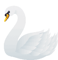 Swan Nature Sticker - Swan Nature Joypixels Stickers