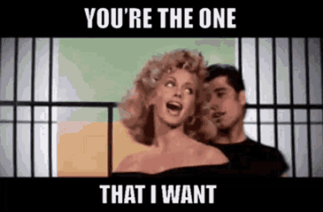 Youre The One That I Want Grease GIF - Youre The One That I Want Grease Olivia Newton John GIFs