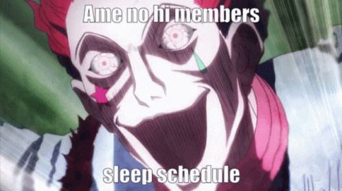 Ame No Hi Members GIF - Ame No Hi Members Sleep Schedule GIFs