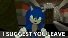 I Suggest You Leave Sonic GIF - I Suggest You Leave Sonic Futuristichub GIFs