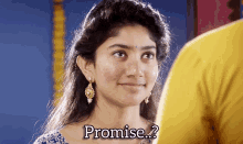 Saipallavi Promise GIF - Saipallavi Promise Telugu GIFs