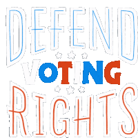 Defend Voting Rights Voting Rotes Sticker - Defend Voting Rights Voting Rights Stickers