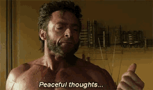 Wolverine Thoughts GIF - Wolverine Thoughts Calming Down GIFs
