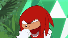 Sonic Mania Knuckles GIF - Sonic Mania Knuckles Shrugs GIFs