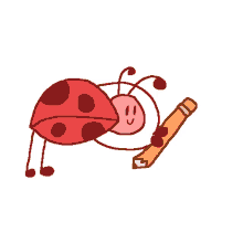Doodle Bug Ladybug GIF - Doodle Bug Ladybug Pencil GIFs
