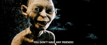 you dont have any friends lotr