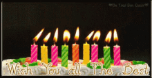 Happy Birthday Candles GIF - Happy Birthday Candles Wish You All The Best GIFs