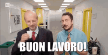 Buon Lavoro Luca Nervi Caffe Camera Cafe GIF - Italian Tv Show Nice Day At Work Buon Lavoro GIFs