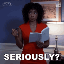 Seriously Ellie Lyles GIF - Seriously Ellie Lyles The Oval GIFs