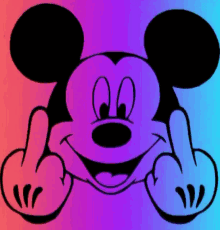 Mickey Mouse Mouse GIF - Mickey Mouse Mouse Middle Finger GIFs