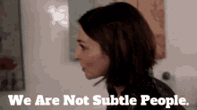 Greys Anatomy Amelia Shepherd GIF - Greys Anatomy Amelia Shepherd We Are Not Subtle People GIFs