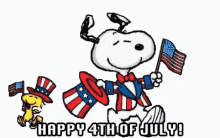 Happy 4th Fourth Of July GIF - Snoopy Fourth Gifs Happy Fourth GIFs