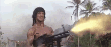 Rambo Sylvester Stallone GIF - Rambo Sylvester Stallone Suns Out Guns Out GIFs