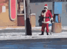 Black Santa GIF - Santa Claus Dancing Street Dancing GIFs