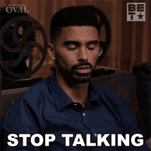 Stop Talking Kareem Richardson GIF - Stop Talking Kareem Richardson The Oval GIFs